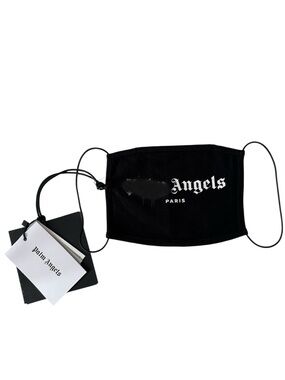 Palm Angels Paris Logo Face Mask – Black (Authentic, New w/ Tags)